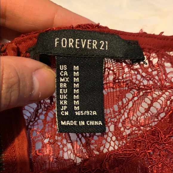 ❌SOLD❌ 🆑 3/$20 | 🎉🎉 F21 Red Dress - Picture 4 of 6